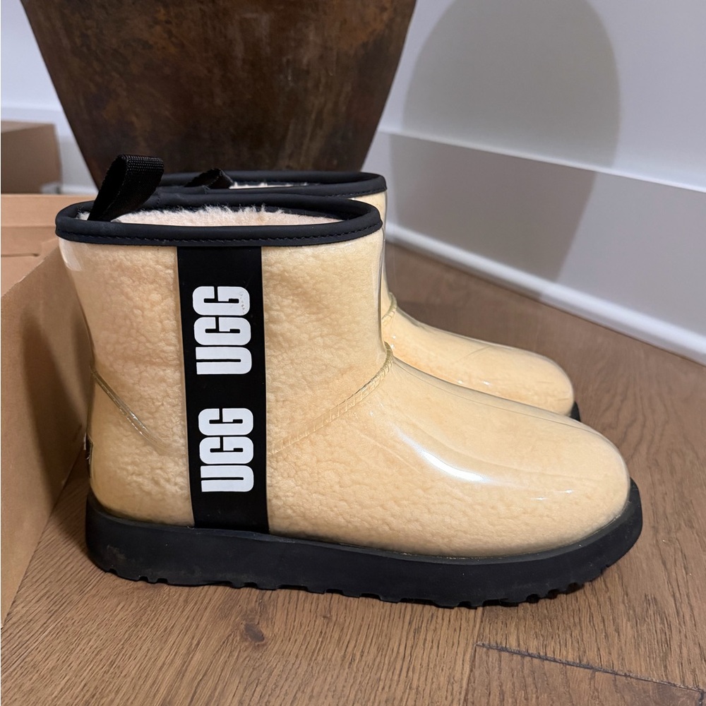 UGG Classic Mini Boots in Cream and Black